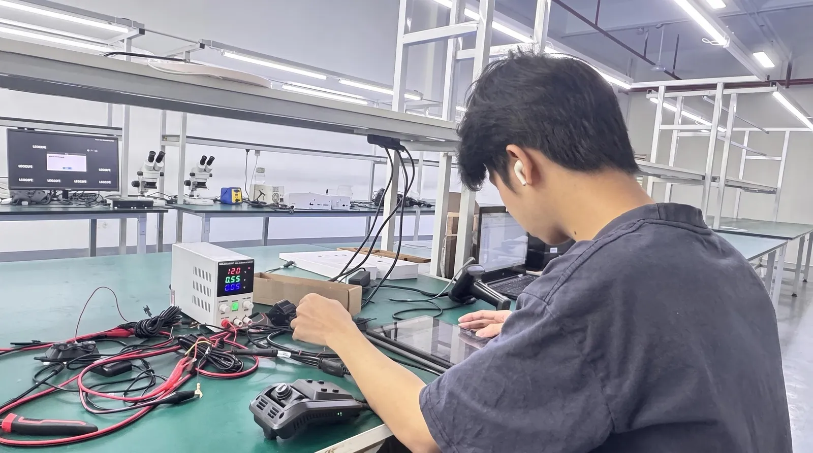 Equipment calibration at the YUNTOR factory